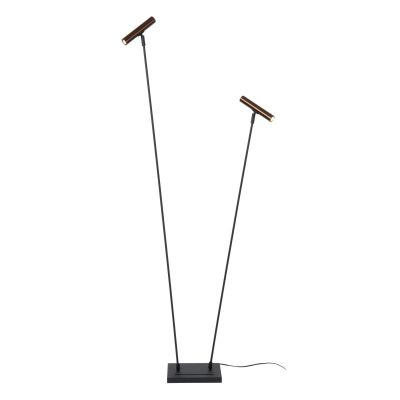 Lucide DUARTE - Floor lamp - 2xG9 - Coffee - Vibes